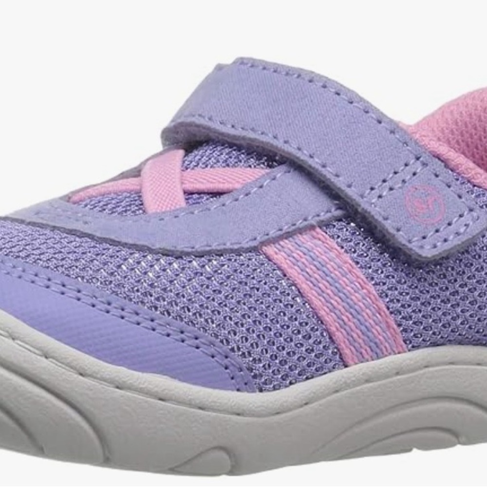 [Stride Rite] Girls’/Baby Purple and Pink Sneaker 4 M US Toddler
